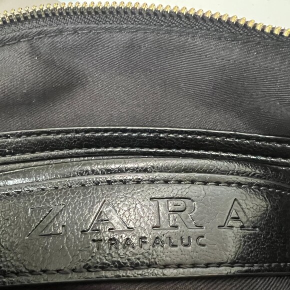 ZARA Trafaluc Black Crossbody Chain Strap Bag Handbag Purse - Picture 4 of 11